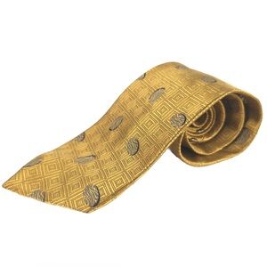 COUNTESS MARA ALL IMPORTED SILK HAND TAILORED IN USA 🇺🇸 GOLD Geometric TIE‎